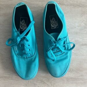 Vans Turquoise Canvas Shoes